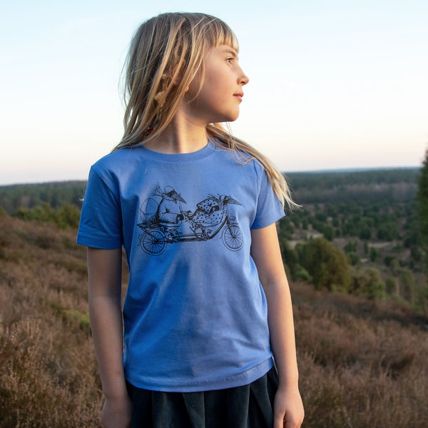 Tandem T-Shirt aus Biobaumwolle in bright blue