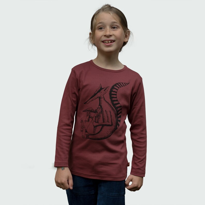 Duchs Langarmshirt für Kinder in apple butter 100% fair&ökologisch Bild 2