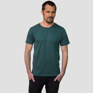 Tshirt Fuchs Herren in blau / T shirt Männer backprint / T Shirt rücken bedruckt / mens clothing Bild 4