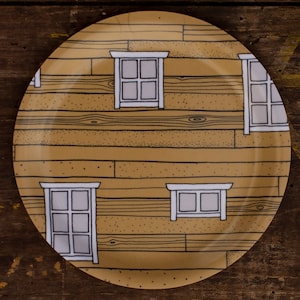 Coaster / mini tray &quot;Schwedenhaus&quot; made of birch veneer