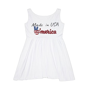 Summer Dress, Patriotic Dress, Independence Day Outfit, Casual Dress