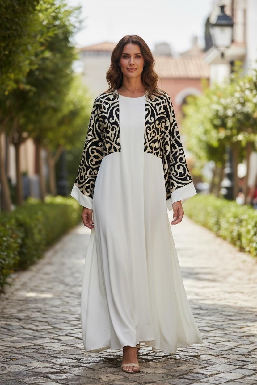 Ivory Abaya - Etsy