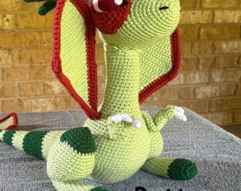 Flygon-inspirerat Amigurumi-mönster