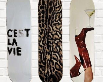 Conjunto de deck de skate C’est La Vie, Cheetah e Martini