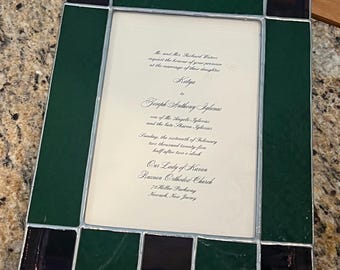 Custom stained glass invitation gift boxes