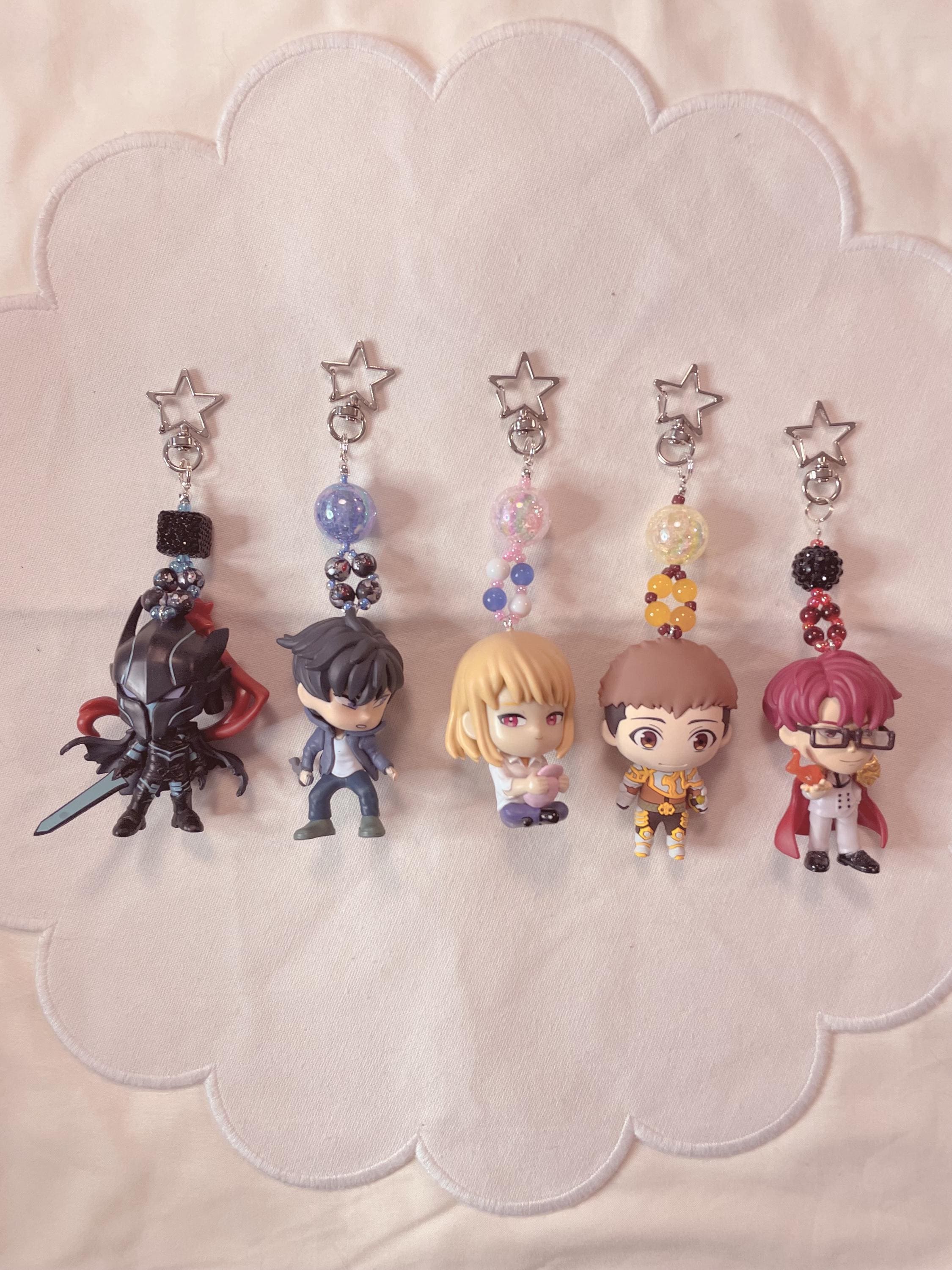 Porte-clés D'armes Sung Jin-Woo – Cosplay Solo Leveling – Chaîne Réglable 40-50 Cm – Argent – Alliage Poli, étanche – Cadeau Fan
