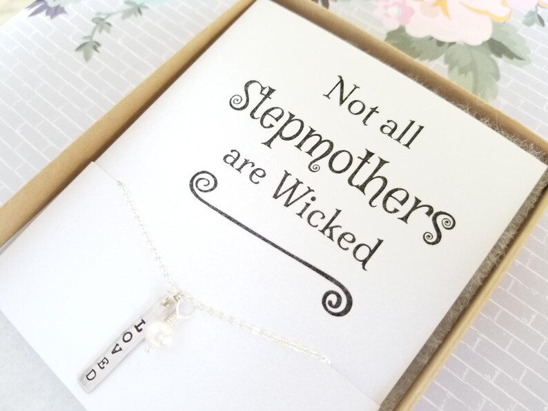 Mother Necklace with Kids Names Sterling Silver Stamped Necklace Customize with up to 7 Shapes of your choice