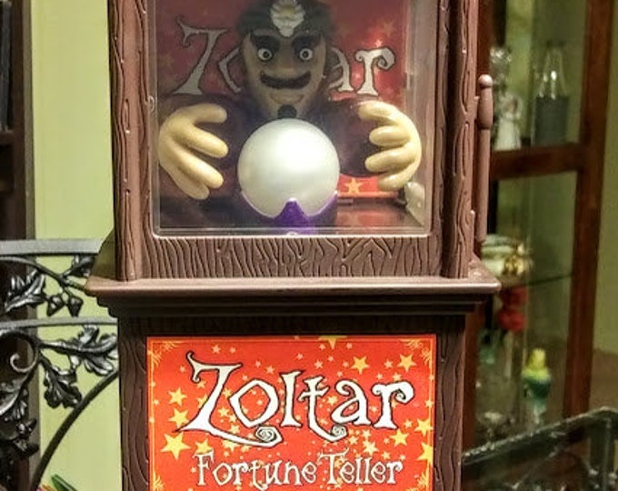 Vintage Zoltar Fortune Teller Machine With Lights Sound and Movement by