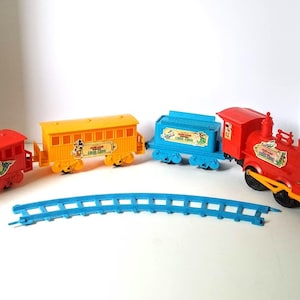 Vintage Mickey Mouse Western Choo-Choo Battery Operated Train Set