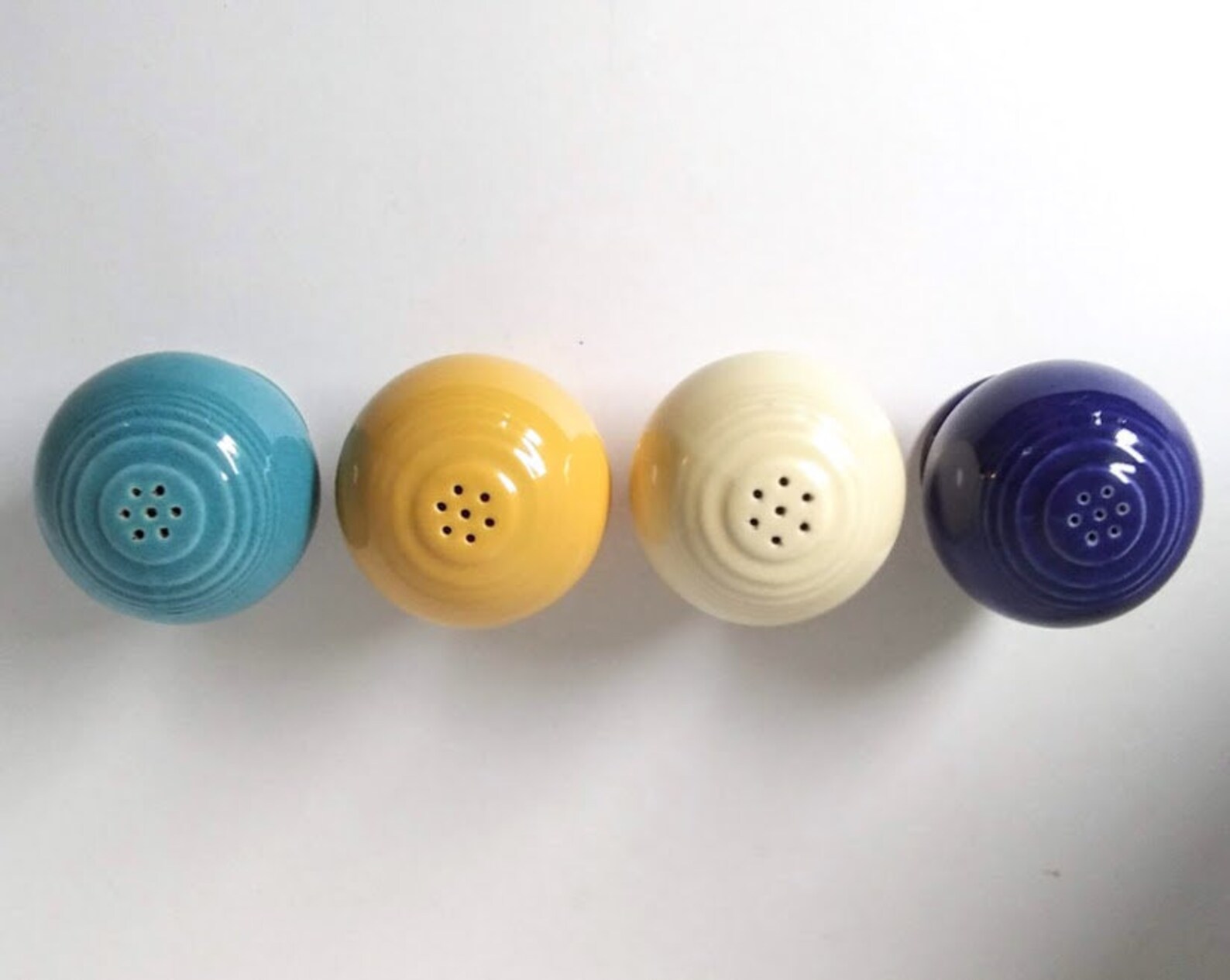 Vintage Fiesta Salt and Pepper Shakers 1940s Choose Your Color Etsy