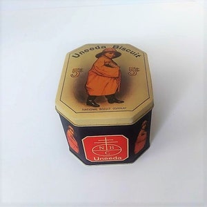 Vintage Uneeda Biscuit Tin- Reproduction-1990s -