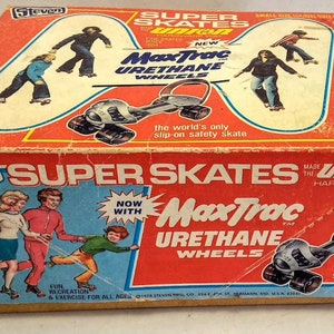 Vintage Super Skates by Steven Slip on Roller Skates -New in Box- 1978