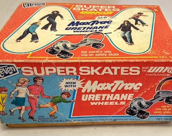 Vintage Super Skates by Steven Slip on Roller Skates -New in Box- 1978