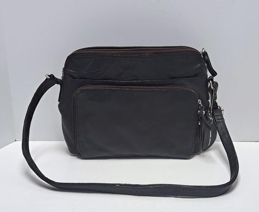 Vintage Great American Leatherworks Black Leather Purse 10 display picture 3