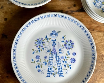 Vintage Figgjo Lotte Tableware / Scandinavian 70s Plates Bowls Cup / Turi Design Norway