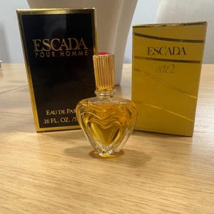 Colección de mini perfumes Escada vintage – Pour Homme, Margaretha, Acte 2 – Elección en miniatura