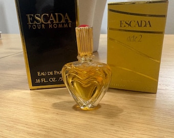 Vintage Escada Mini Perfume Collection – Pour Homme, Margaretha, Acte 2 – Miniature Choice