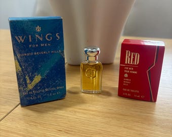 Vintage Giorgio Beverly Hills Mini Perfume, Wings Red Fragrance (5ml-11ml)
