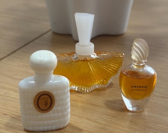 Vintage Designer Perfume Miniatures – Amarige, Trussardi Donna, Valentino Vendetta