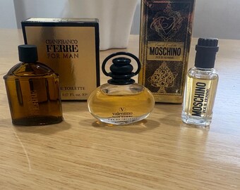 Vintage Italian Designer Mini Perfume – Valentino, Moschino or Gianfranco Ferré – Collectible Miniature Choice