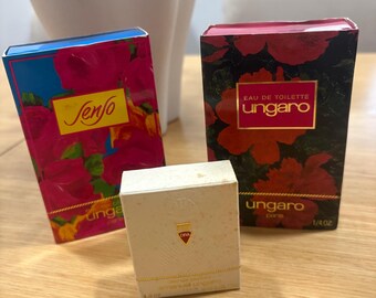Vintage Ungaro Mini Perfume – Diva, Senso, Ungaro Classic – Miniature Choice