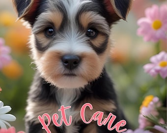 Pasta para Filhotes de Estimação, Planejador de Animais de Estimação, Registros de Cães, Ficha Veterinária, Modelo Canva Digital e Imprimível, PLR