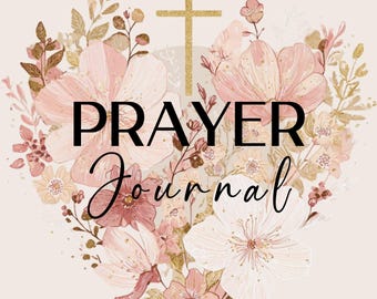 Faith Prayer Journal, Boho Spiritual Bible Journaling (digitale download), PLR