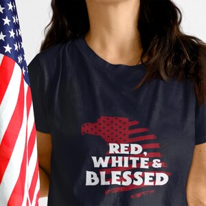 USA Christian Shirt, Patriot Christian T-Shirt with Eagle, American Faith Graphic Shirt, Christian Gift for Men & Women