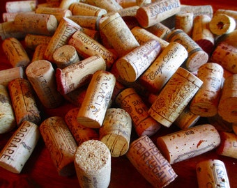 100+ Wine Corks with great variety, recycled and used FREE SHIPPING