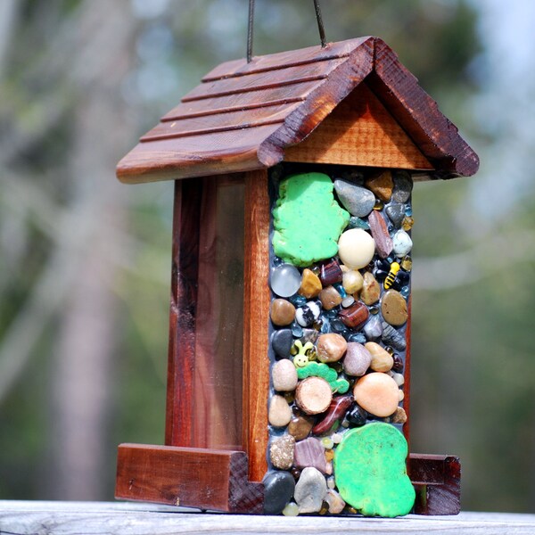 Mosaic Bird Feeder Etsy