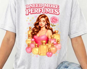 Perfume Lover Shirt, Pink Fragrance Tee, Beauty Fashion Top