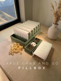 Large Grab-&-Go Pill Box with Secure Click-Lock Lid | Extra Capacity Daily Medication Case