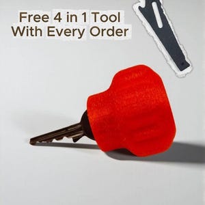 Deurknop sleuteldraaiergreep – artritishulp, gemakkelijke sleutelhouder, koolstofvezel PETG