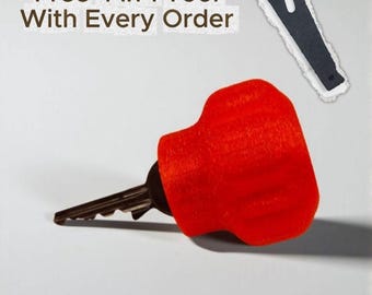 Deurknop sleuteldraaiergreep – artritishulp, gemakkelijke sleutelhouder, koolstofvezel PETG