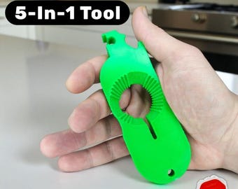 5-in-1 Arthritis Grip Tool| Twist Cap, Can, Tab, Beer Opener, Key Grip | UK