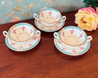 Rare Vintage Minton Persian Rose Handpainted Tureen With Cover