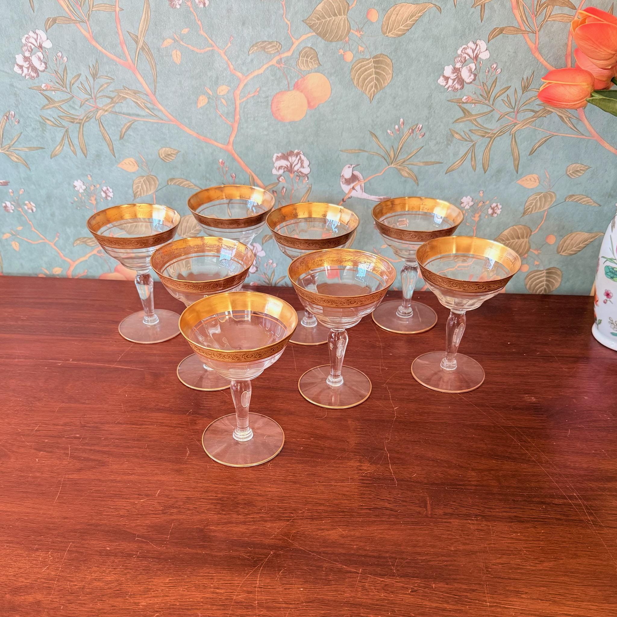 Gold rimmed coupe - Etsy 日本