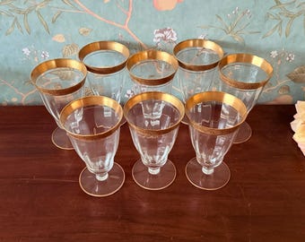 Set of 8 Vintage Glastonbury-Lotus Water, Whiskey, or Cocktail Glasses