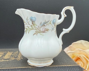Jarra de crema Royal Albert Brigadoon de porcelana fina