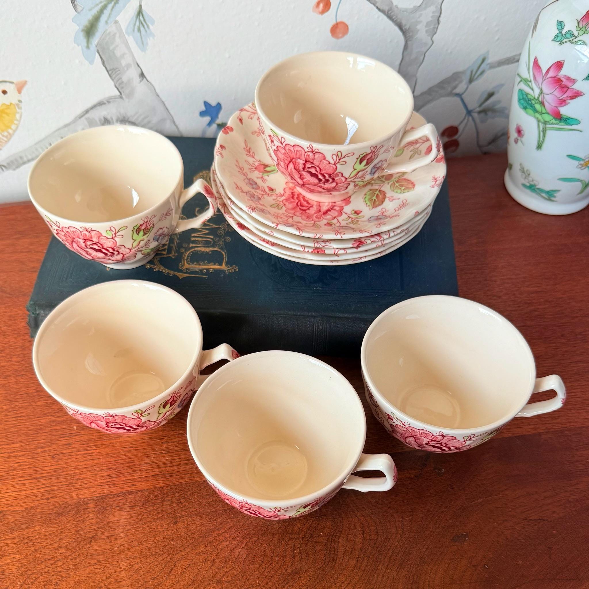 ♥JOHNSON BROTHERSジョンソンブラザーズ（ハートと花）2客セット