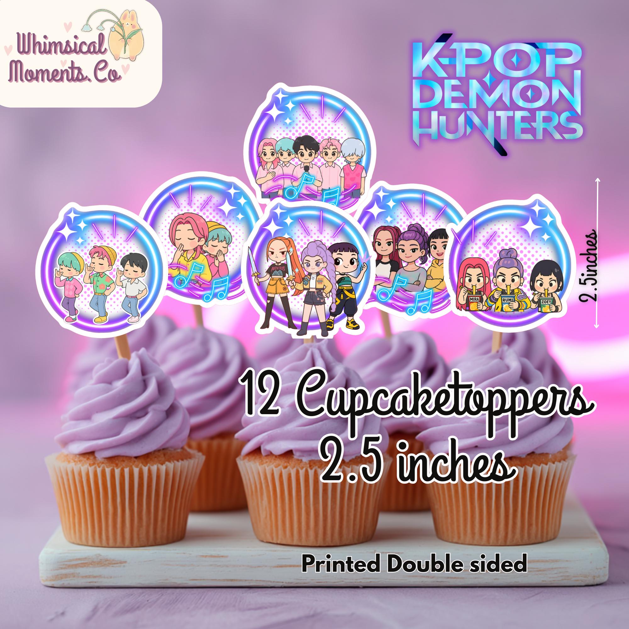 K-POPカップケーキトッパー | カップケーキトッパー | K-POPパーティー