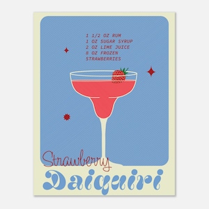 Strawberry Daiquiri - Cocktail Poster