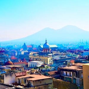 Naples Italy Wall Art, Mount Vesuvius Print, Italian Landscape Digital Download