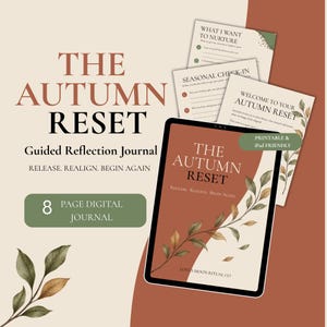 Herbst-Reset-Tagebuch | Arbeitsbuch für Selbstfürsorge und saisonale Reflexion im Herbst