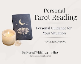 Personal Tarot Reading | Calm Clarity for Your Situation | Voice Recording | Intuitive Guidance