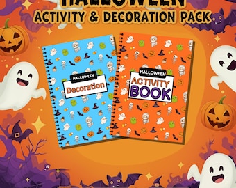 Halloween Activity Book: 59 Pages of Puzzles, Games, Crafts (PDF)