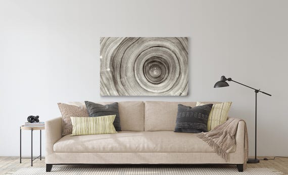 Abstract Oak Tree Wall Art: Detailed Wood Grain (Available in Plexiglass, Metal & Birchwood)