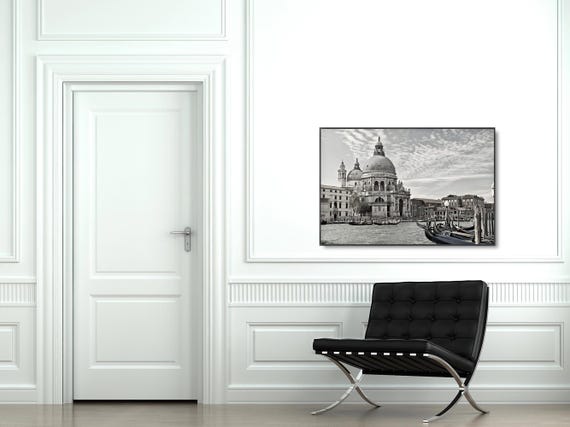 Basilica di Santa Maria della Salute: Venice Black & White - Available in plexiglass and metal