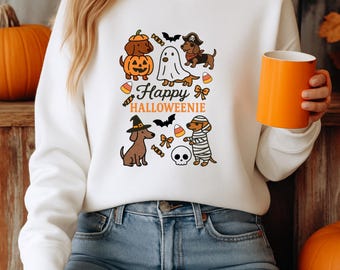 Happy Halloweenie Dachshund Sweatshirt