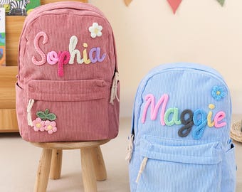 Personalized Name Backpack, Custom Toddler Backpack, Back to School Gift, First School Day Keepsake, Backpack for Boys and Girls